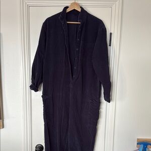 Korean oversize fit corduroy carpenter jumpsuit